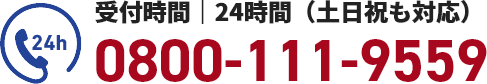 電話番号 0800-111-9559