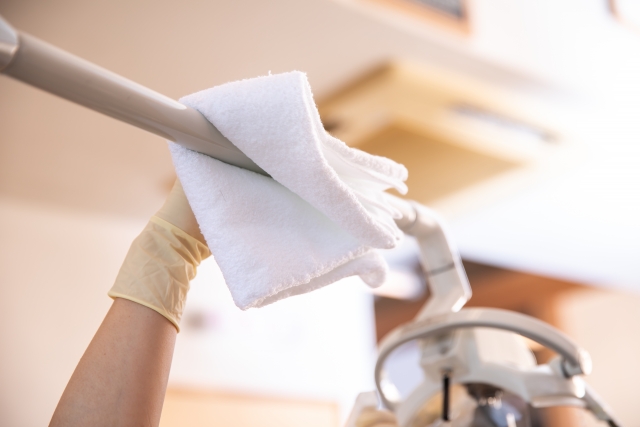 広島コロナ　除菌作業