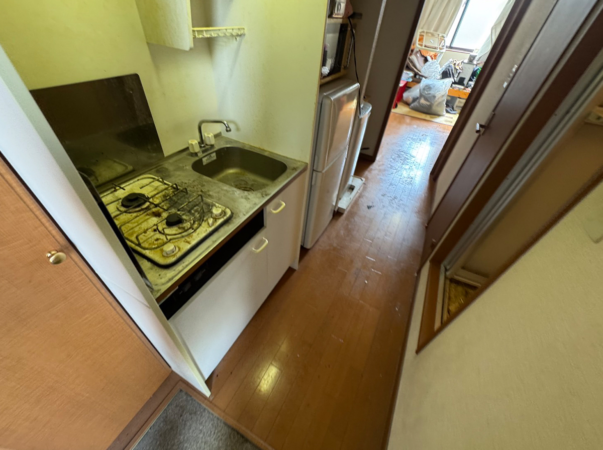 広島県広島市東区1DKアパートT様の作業事例