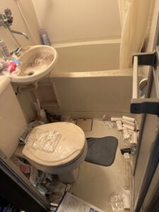 江田島市アパート 1K の単身ゴミ屋敷片付け事例
