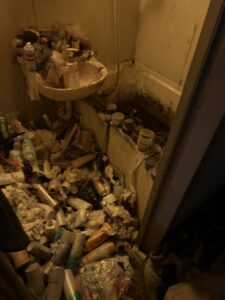 安芸高田市アパート 1K の単身ゴミ屋敷片付け事例