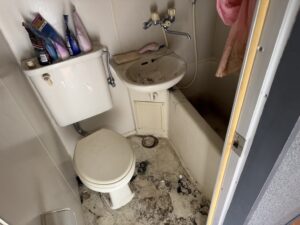 福山市アパート 1K の単身ゴミ屋敷片付け事例