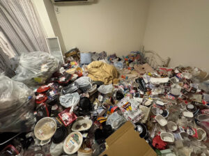 竹原市マンション 1LDK のゴミ屋敷片付け事例