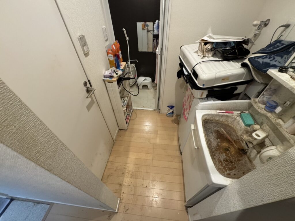 広島県広島市安佐北区3DKアパートI様の清掃事例 Before