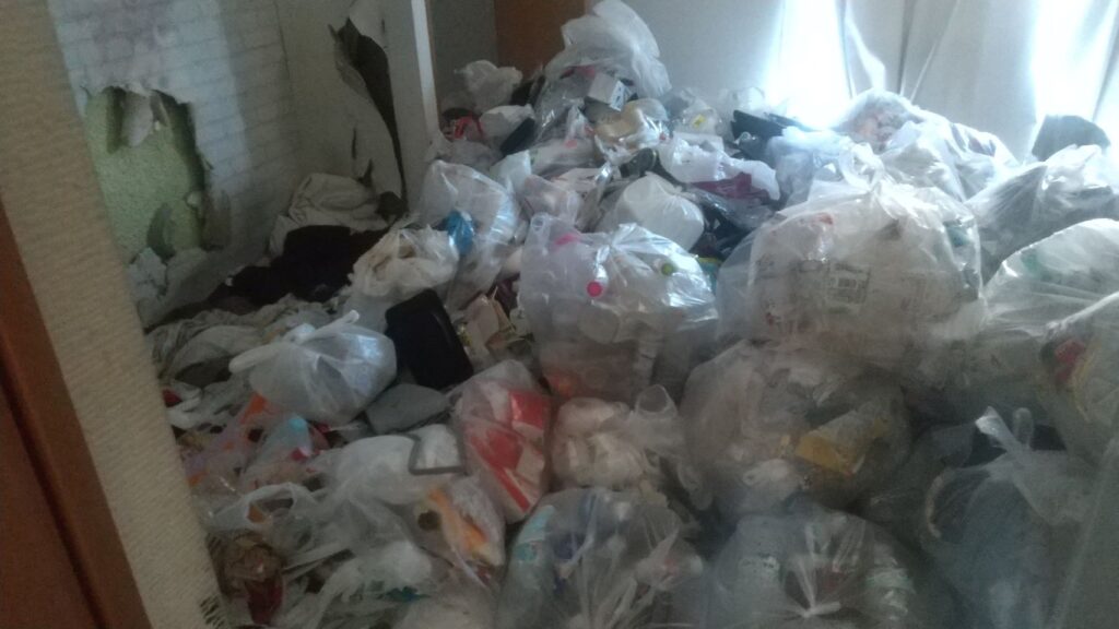 鹿児島県指宿市2LDK店舗兼住宅T.S様のゴミ屋敷片付け事例 Before