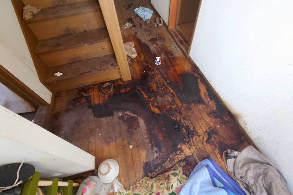 岐阜県多治見市1RアパートO様の遺品整理事例 Before