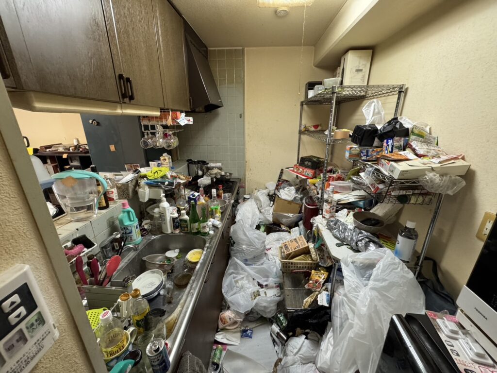 島根県海士町3LDK戸建てH様のゴミ屋敷片付け事例 Before