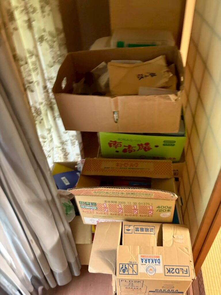 岡山県赤磐市1LDKアパートF様の生前整理事例 Before