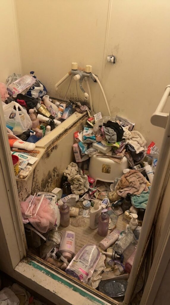 福岡県岡垣町1KマンションT様のゴミ屋敷片付け事例 Before