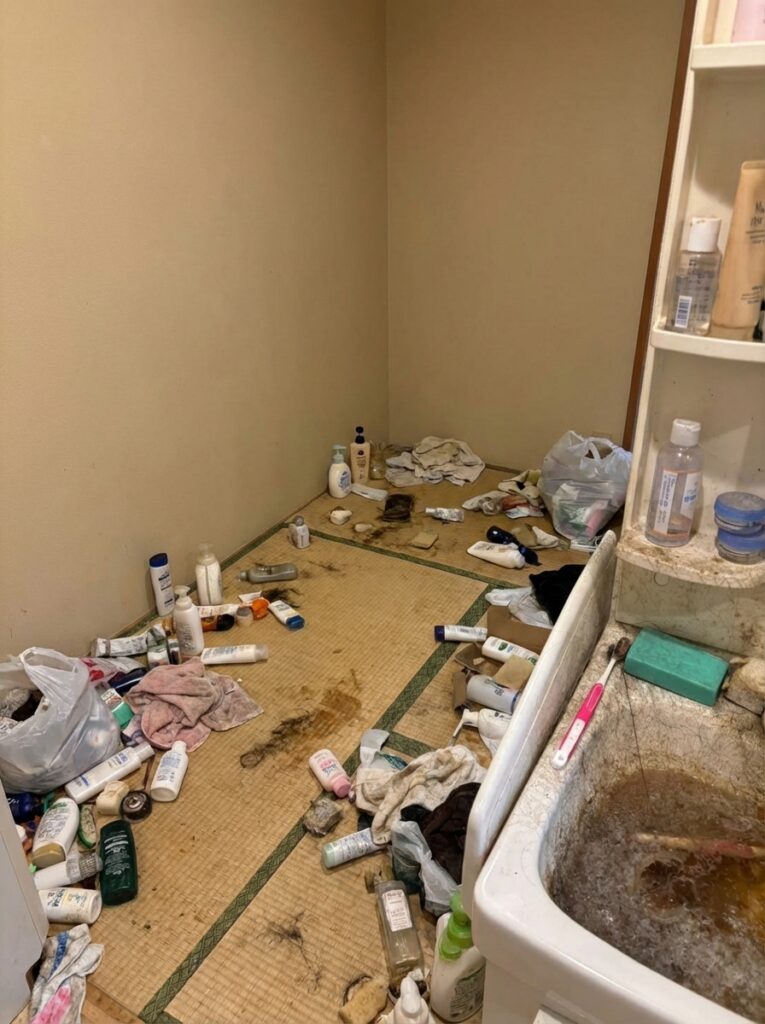 福岡県朝倉市3LDK戸建てN様のゴミ屋敷片付け事例 Before