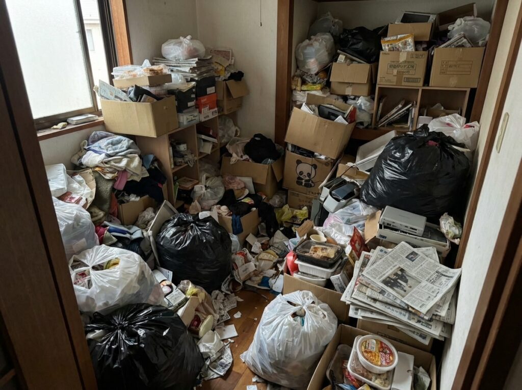 大分県由布市3LDK戸建てF様のゴミ屋敷片付け事例 Before