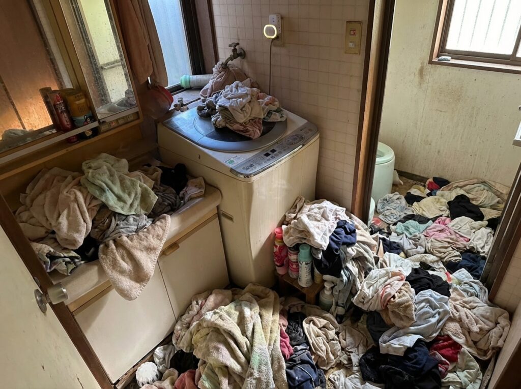 佐賀県多久市3LDK戸建てI様のゴミ屋敷片付け事例 Before