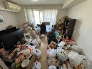 熊本県錦町2LDKマンションF様のゴミ屋敷片付け事例