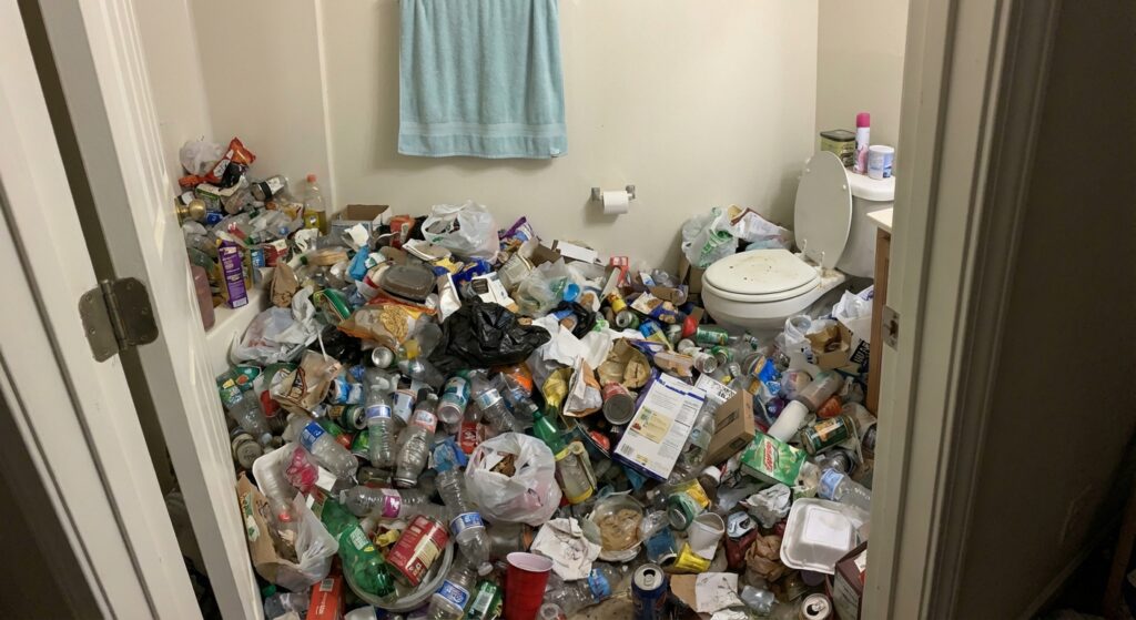 福岡県志免町2LDK戸建てM様のゴミ屋敷片付け事例 Before