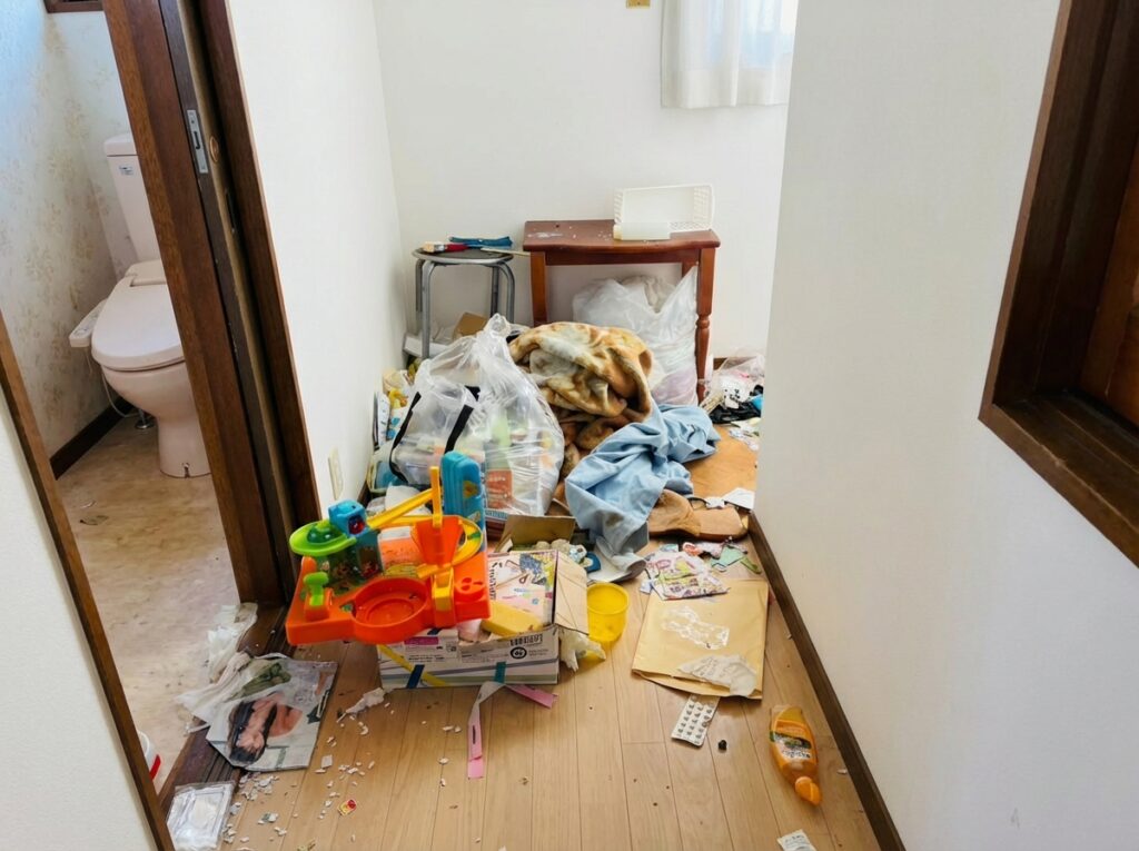 宮崎県延岡市3LDK戸建てI様のゴミ屋敷片付け事例 Before