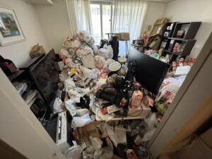 熊本県五木村2DKマンションK様のゴミ屋敷片付け事例