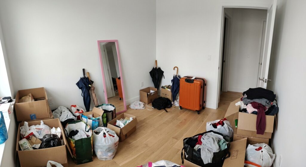 長崎県新上五島町2DKマンションS様のゴミ屋敷片付け事例 Before