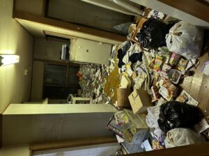 大分県大分市1DKアパートI様のゴミ屋敷片付け事例
