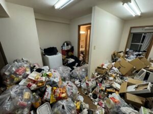 福岡県糸島市1KマンションF様のゴミ屋敷片付け事例