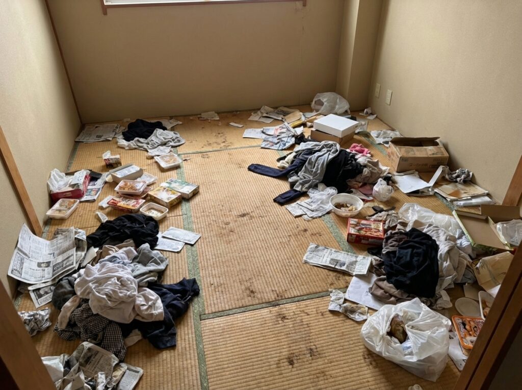 佐賀県玄海町5LDK以上戸建てM様のゴミ屋敷片付け事例 Before