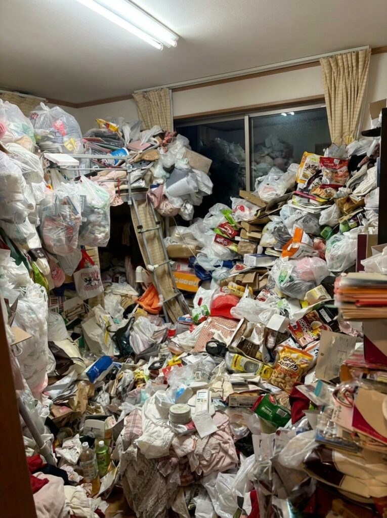 福岡県春日市2DK戸建てM様のゴミ屋敷片付け事例 Before