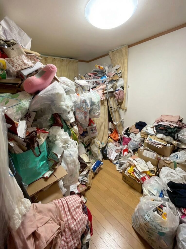 福岡県うきは市4LDK戸建てY様のゴミ屋敷片付け事例 Before