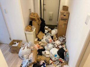 熊本県相良村3LDKマンションS様のゴミ屋敷片付け事例