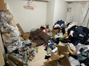 長崎県島原市1KアパートA様のゴミ屋敷片付け事例