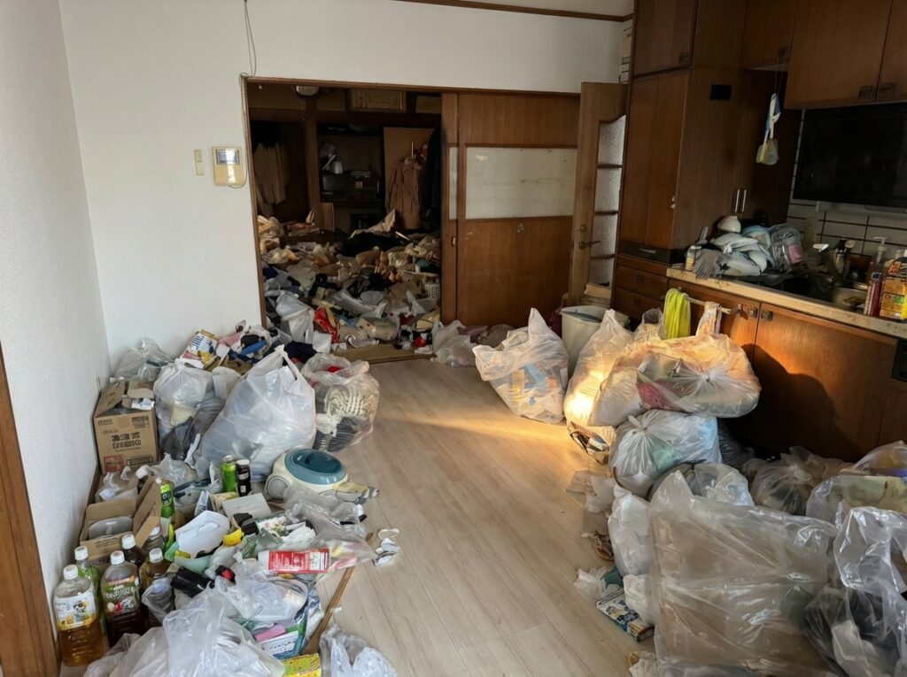 大分県杵築市3LDK戸建てY様のゴミ屋敷片付け事例 Before