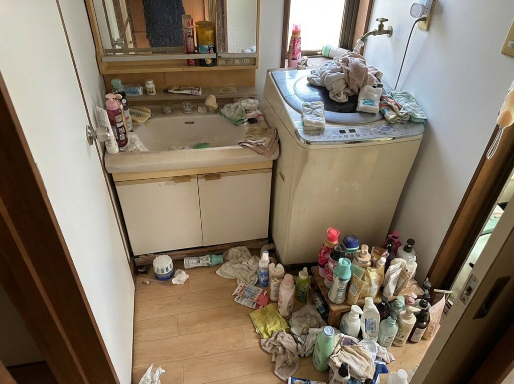 佐賀県鳥栖市5LDK以上戸建てH様のゴミ屋敷片付け事例 Before