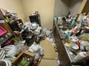 福岡県東峰村3LDKマンションK様のゴミ屋敷片付け事例