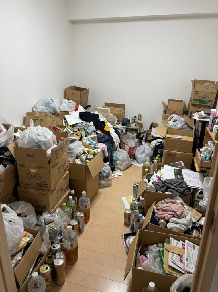 福岡県嘉麻市4LDK戸建てY様のゴミ屋敷片付け事例 Before