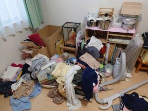 熊本県小国町1KアパートO様のゴミ屋敷片付け事例