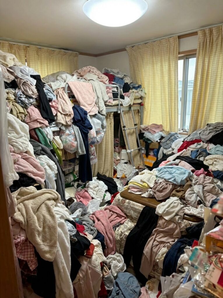 福岡県大野城市5LDK以上戸建てK様のゴミ屋敷片付け事例 Before