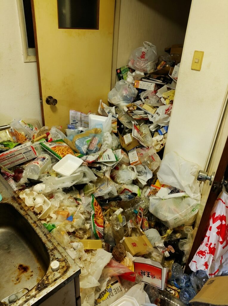 高知県馬路村5LDK以上戸建てN様のゴミ屋敷片付け事例 Before