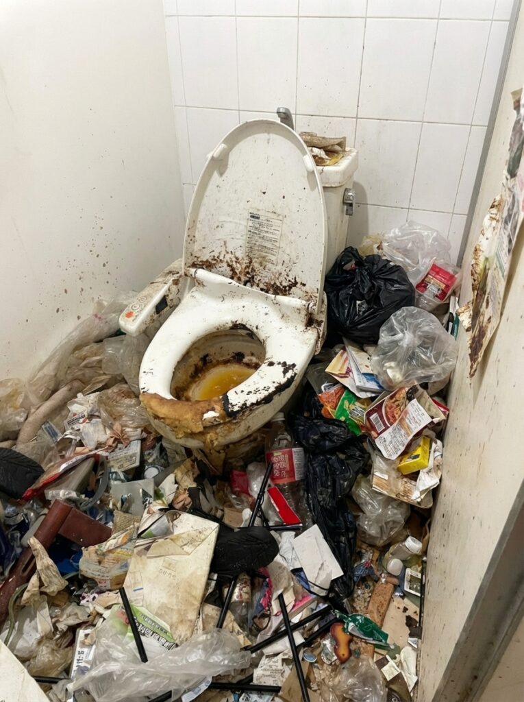 佐賀県大町町4LDK戸建てK様のゴミ屋敷片付け事例 Before