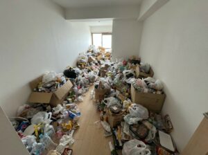 福岡県須恵町2DKマンションH様のゴミ屋敷片付け事例