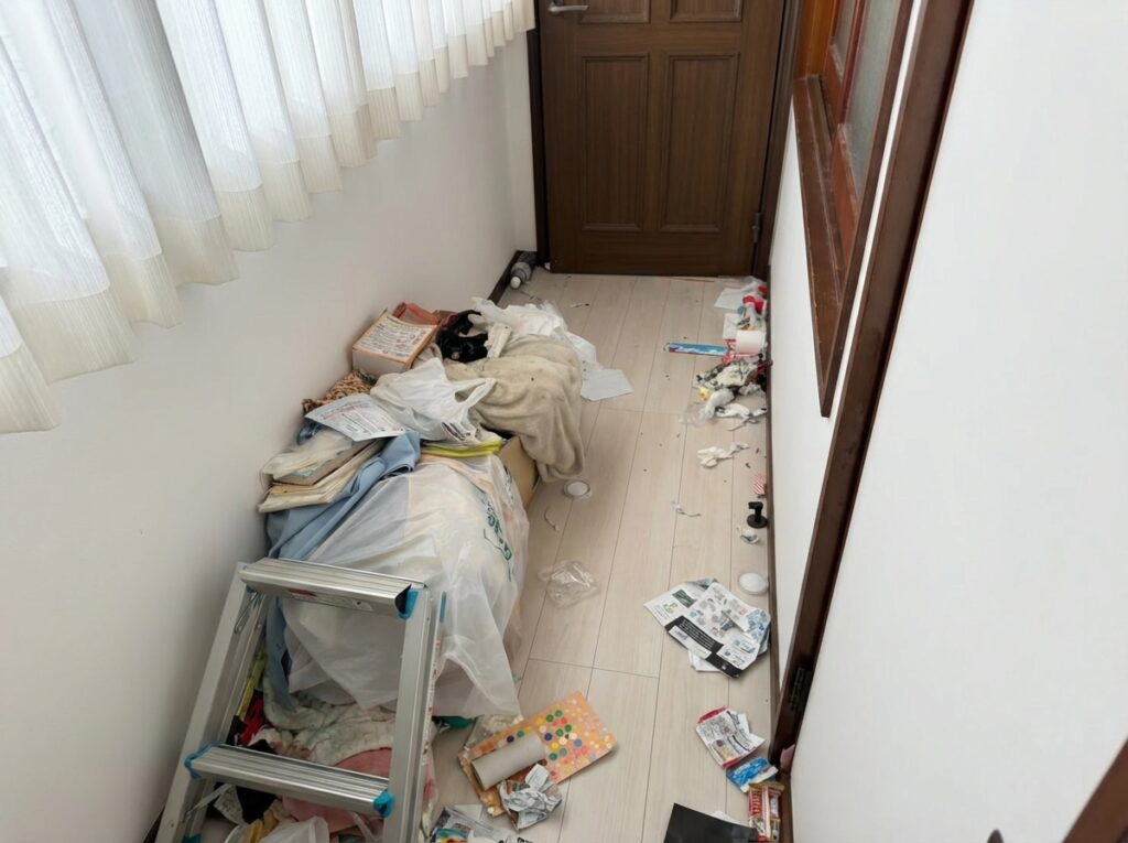 宮崎県日向市3LDK戸建てS様のゴミ屋敷片付け事例 Before