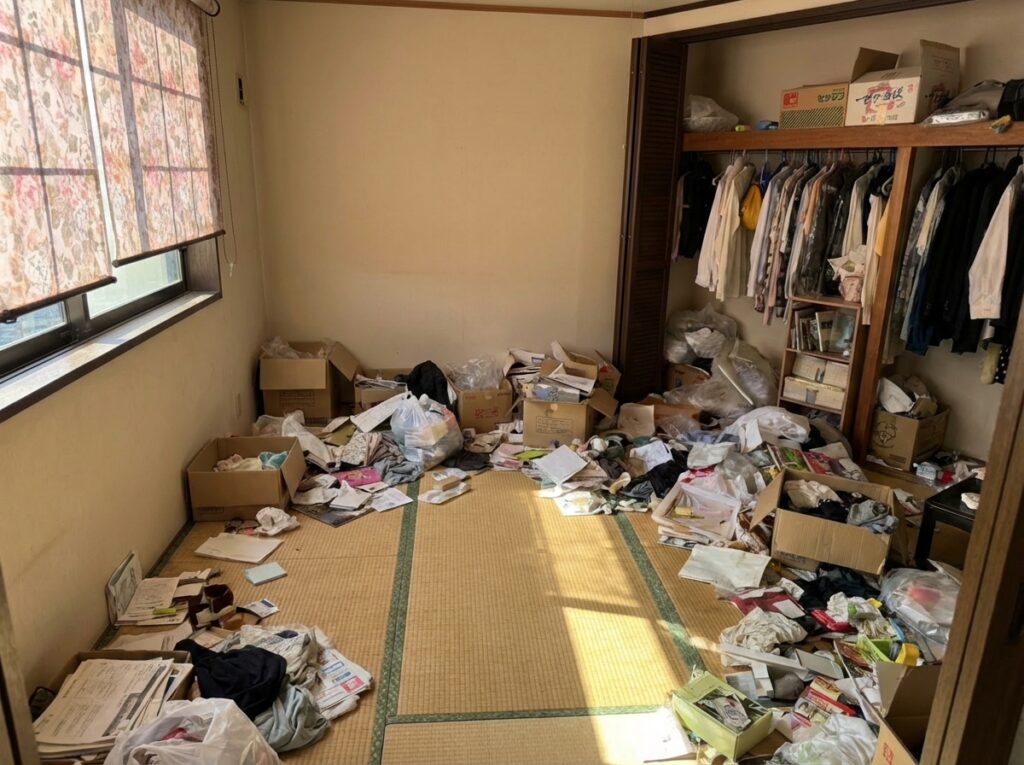 宮崎県日向市2LDK戸建てT様のゴミ屋敷片付け事例 Before