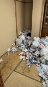 福岡県芦屋町1KアパートY様のゴミ屋敷片付け事例