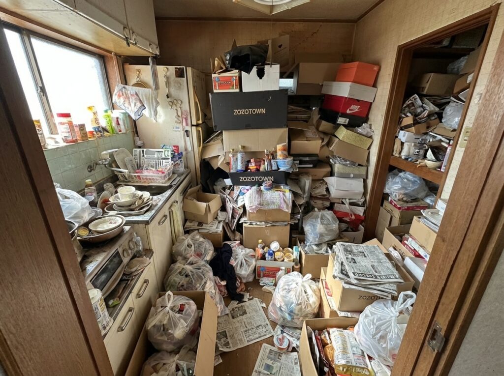 佐賀県武雄市3LDK戸建てY様のゴミ屋敷片付け事例 Before