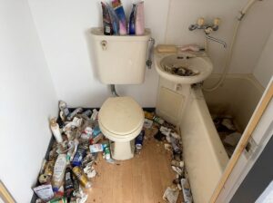 佐賀県みやき町1KアパートH様のゴミ屋敷片付け事例