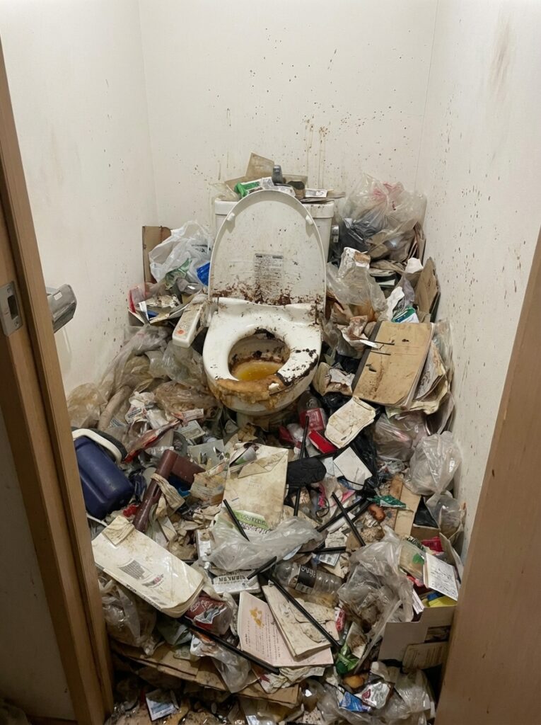 佐賀県江北町3LDK戸建てO様のゴミ屋敷片付け事例 Before