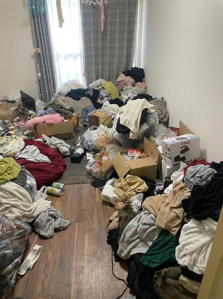 高知県大川村2LDK戸建てK様のゴミ屋敷片付け事例 Before