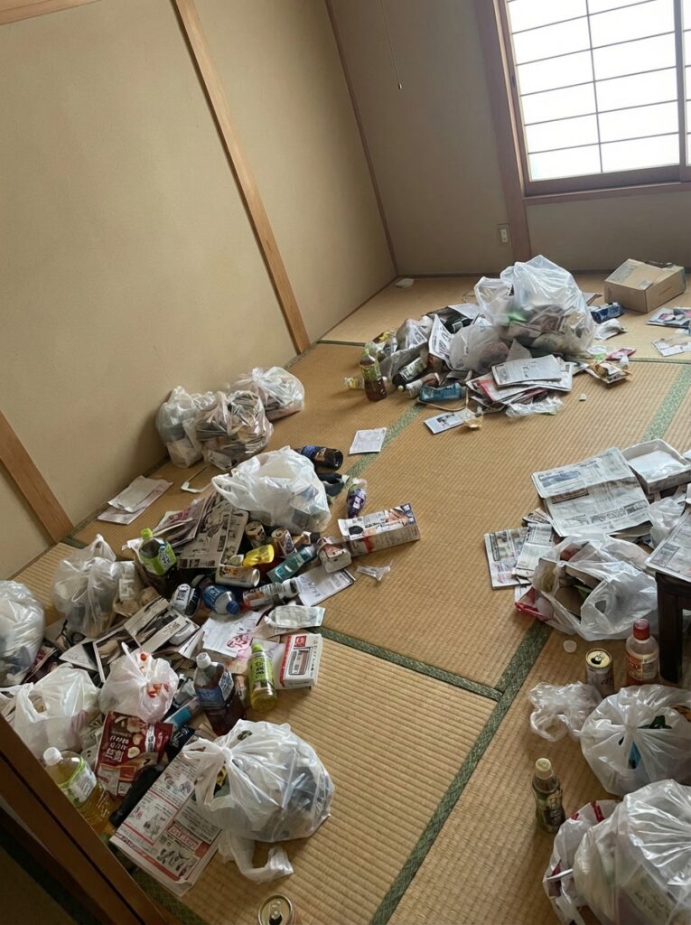 高知県仁淀川町5LDK以上戸建てW様のゴミ屋敷片付け事例 Before