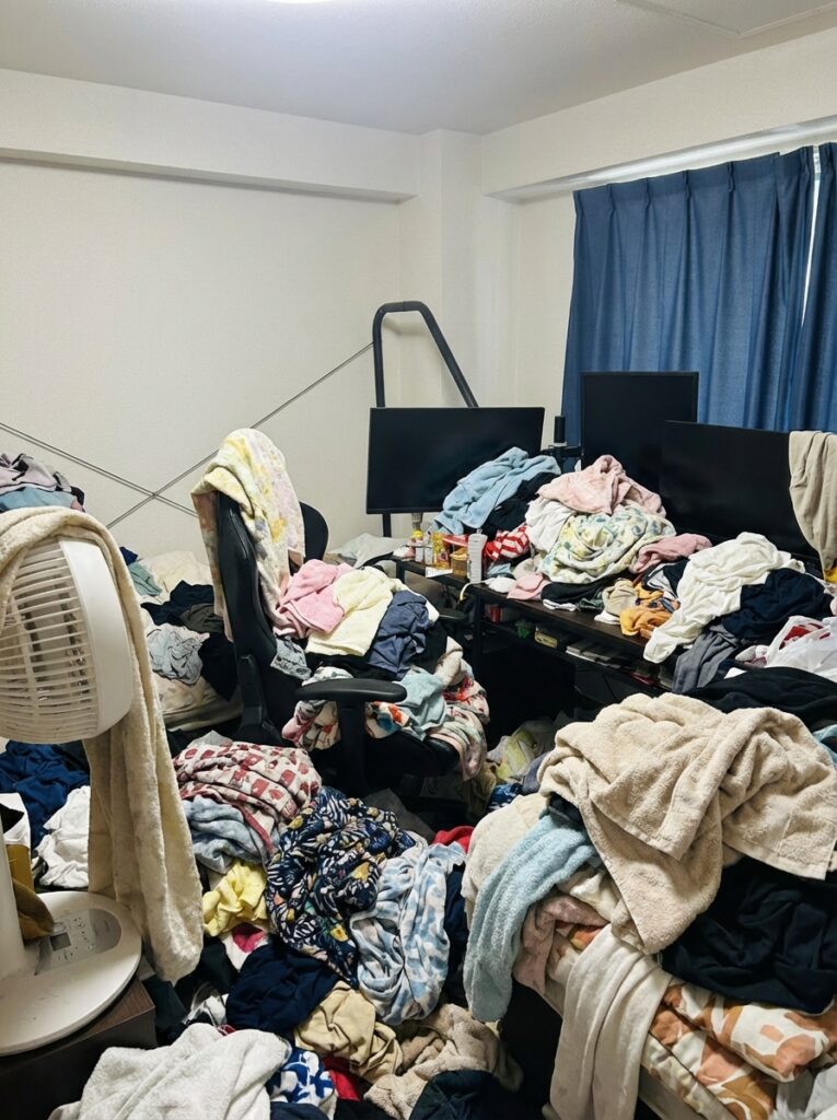 高知県三原村4LDK戸建てY様のゴミ屋敷片付け事例 Before