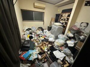 福岡県筑紫野市1DKアパートO様のゴミ屋敷片付け事例