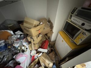 愛媛県松前町1DKアパートM様のゴミ屋敷片付け事例