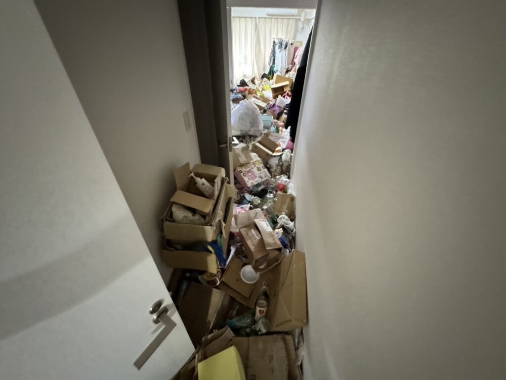 愛媛県松前町3LDK戸建てK様のゴミ屋敷片付け事例 Before