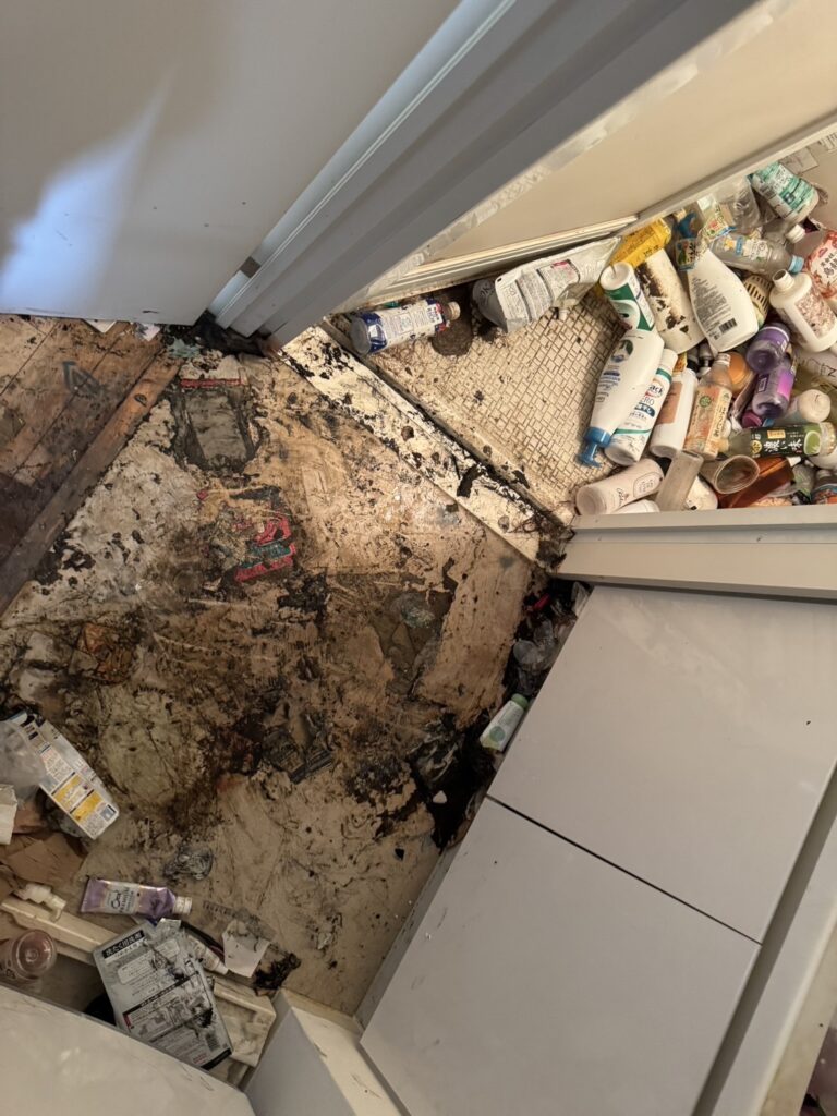 愛媛県伊方町1LDKアパートT様のゴミ屋敷片付け事例 Before